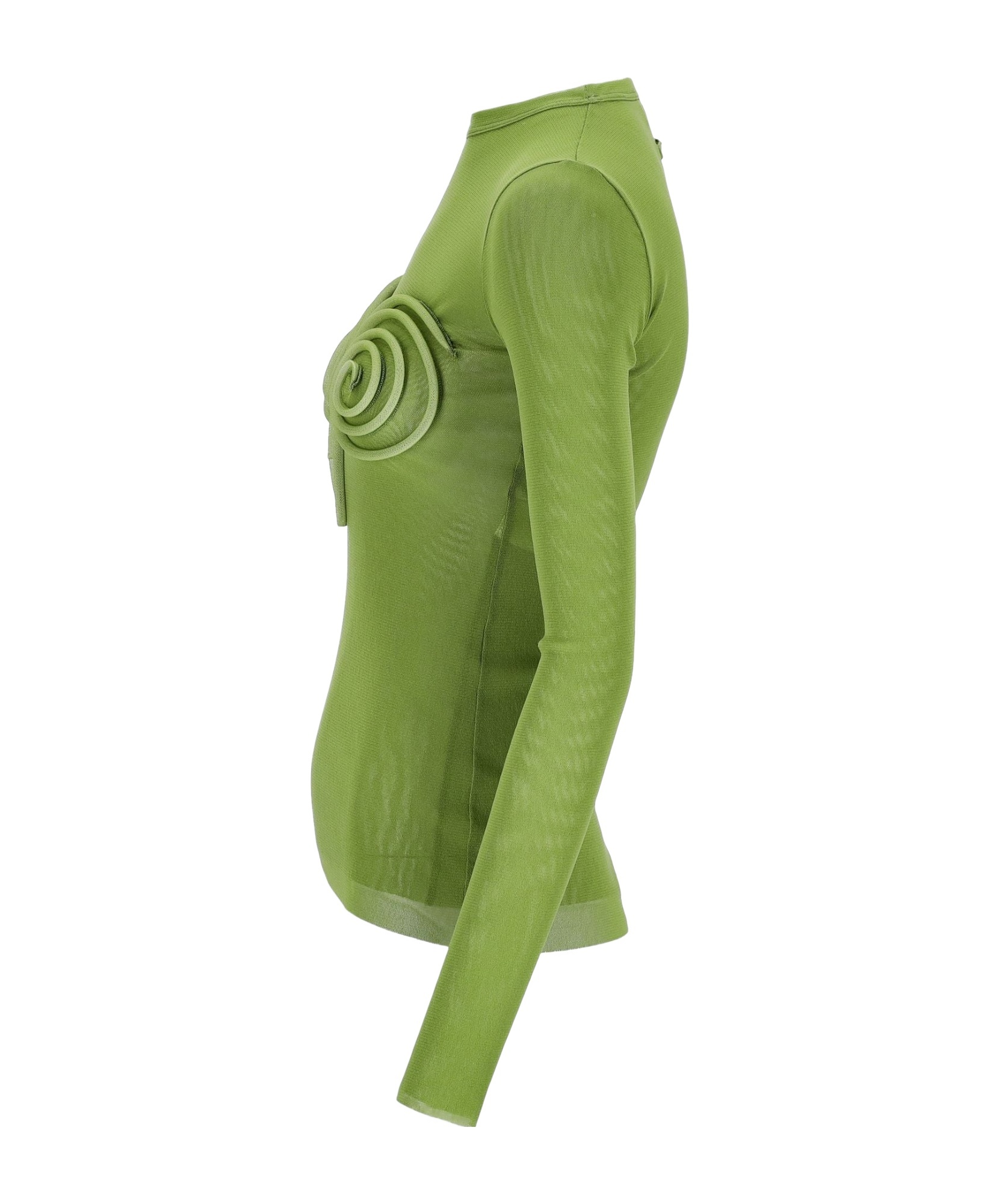 Shop Jean Paul Gaultier Long-sleeved Top In Green