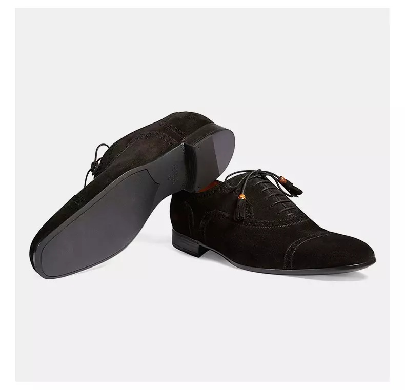 GUCCI TIE CASUAL BUSINESS SHOES