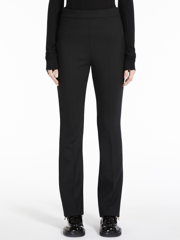 Shop Sportmax Straight-leg Tailored Trousers In Black