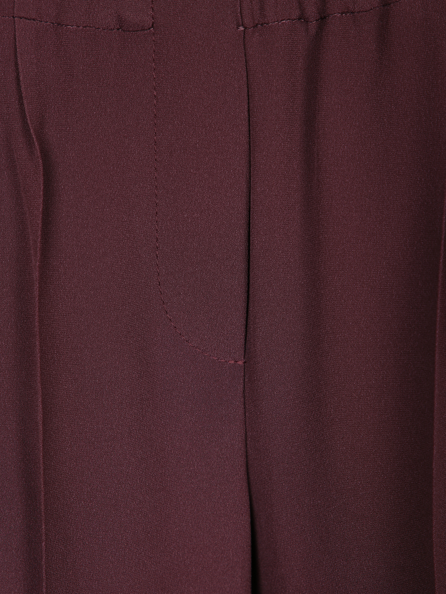 Brunello Cucinelli Bordeaux Elastic Crepe Trousers In Animal Print