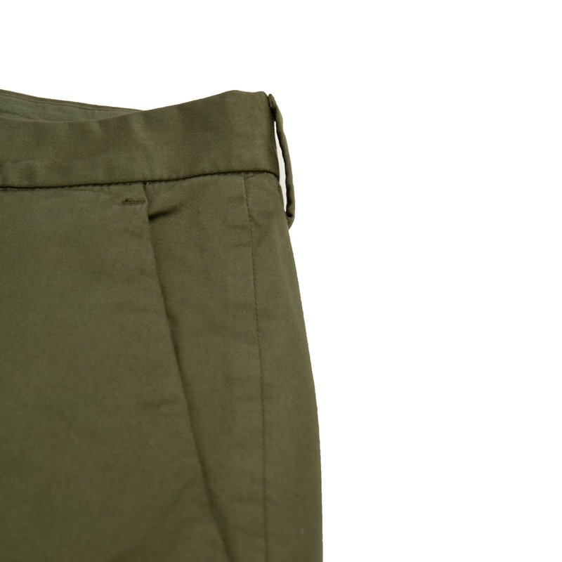 Zegna Solid Color Casual Pants In Green