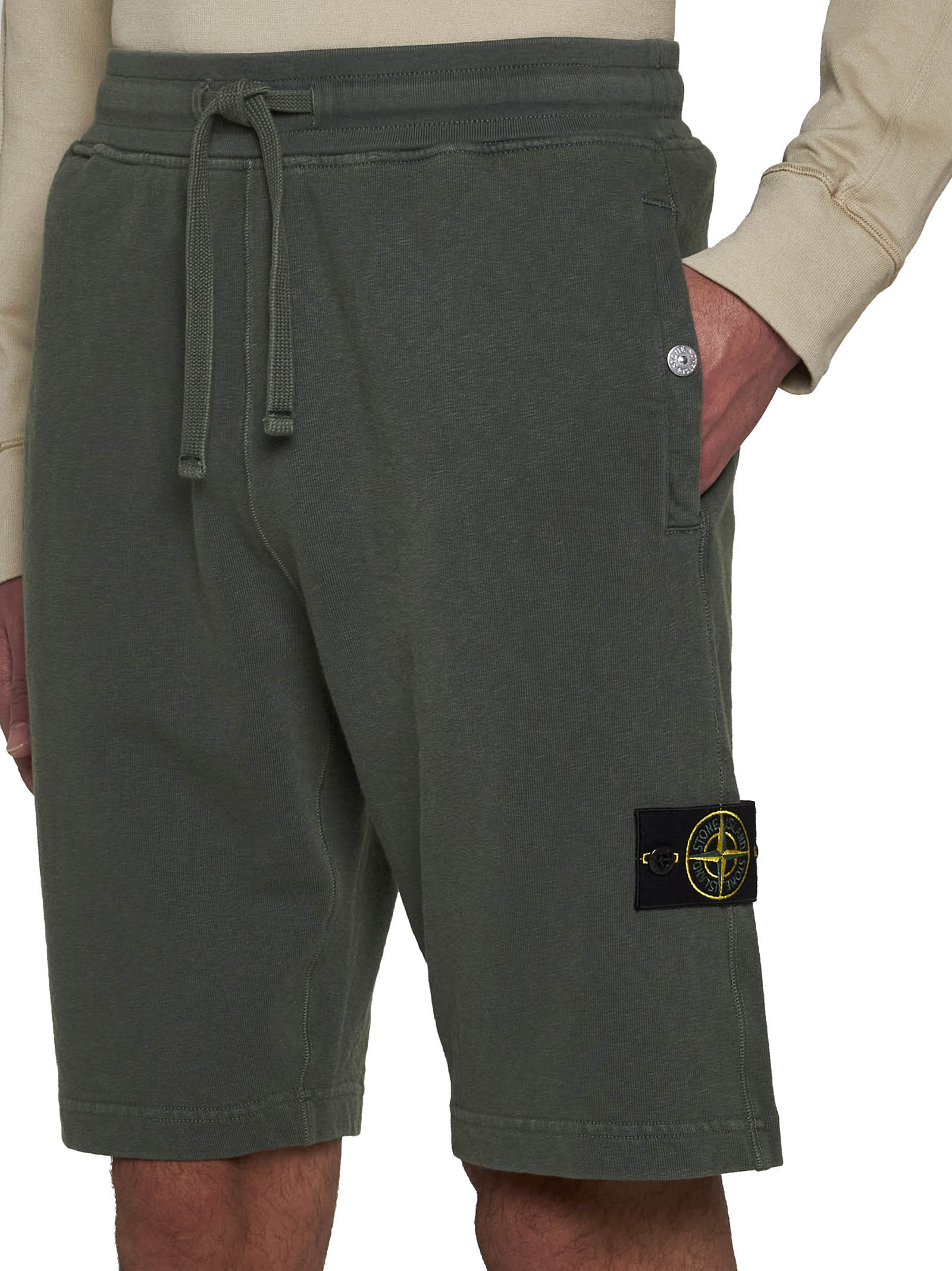 Stone Island Compass-badge Track Pants In Black