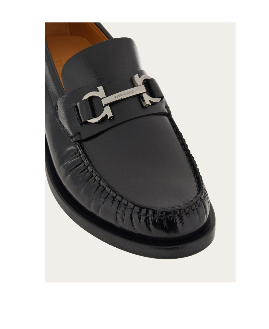 Ferragamo Men Mocassini British Gancini In Black