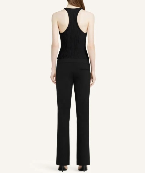 Courrèges Scuba Knitted Tank Top In Black