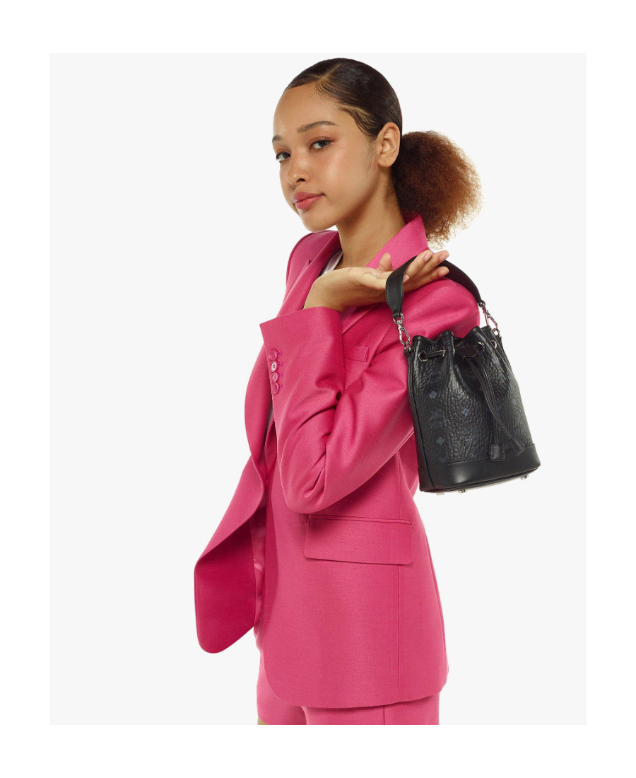 Mcm Dessau Mini Bucket Bag In Black