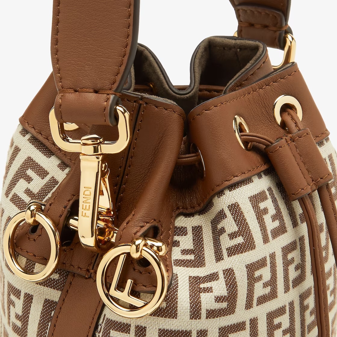 Fendi Luxurious Mini Handbag In Delicious Gianduia Color In Nude