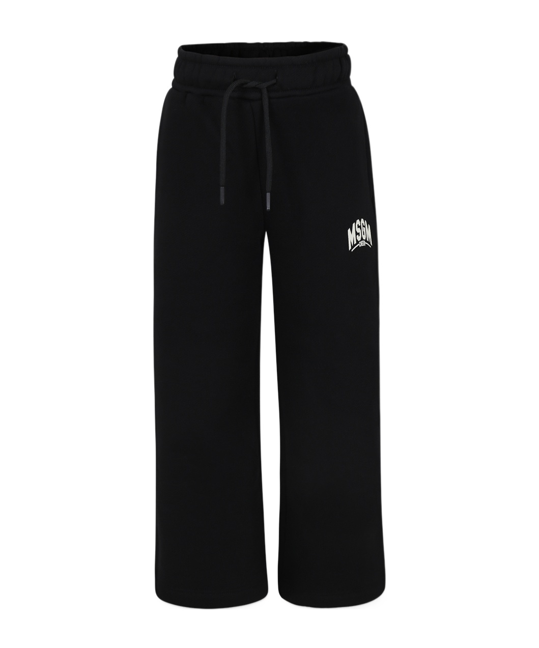 Msgm Logo-print Cotton Track Pants In Black