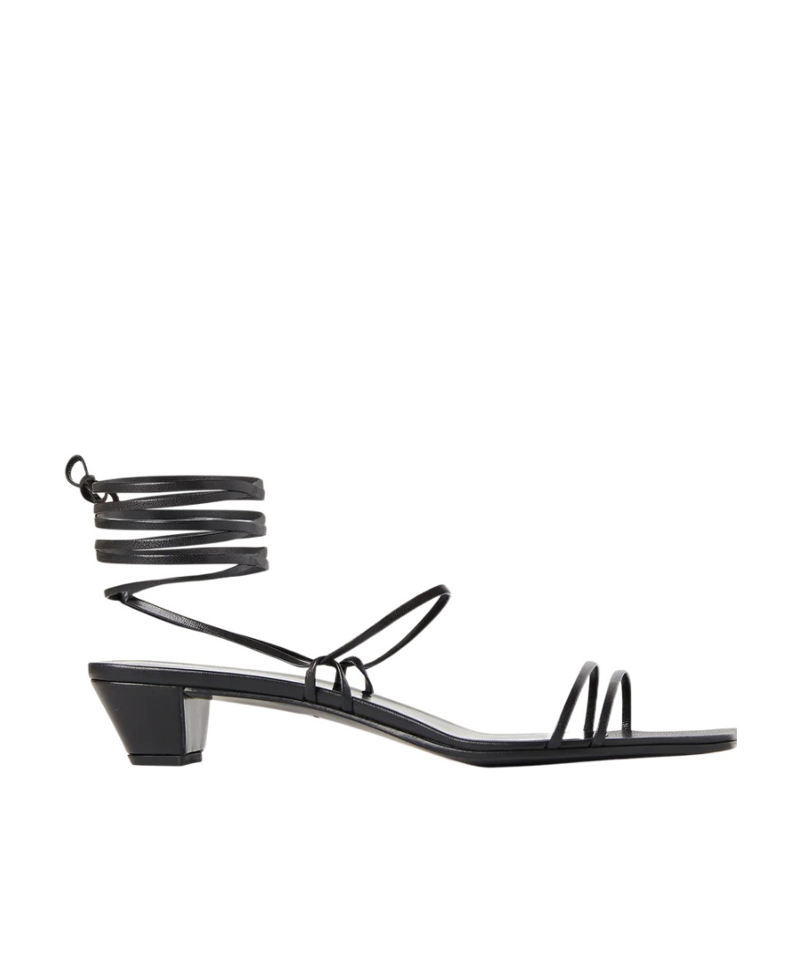 The Row Graphic Strap 35mm Sandals In Black