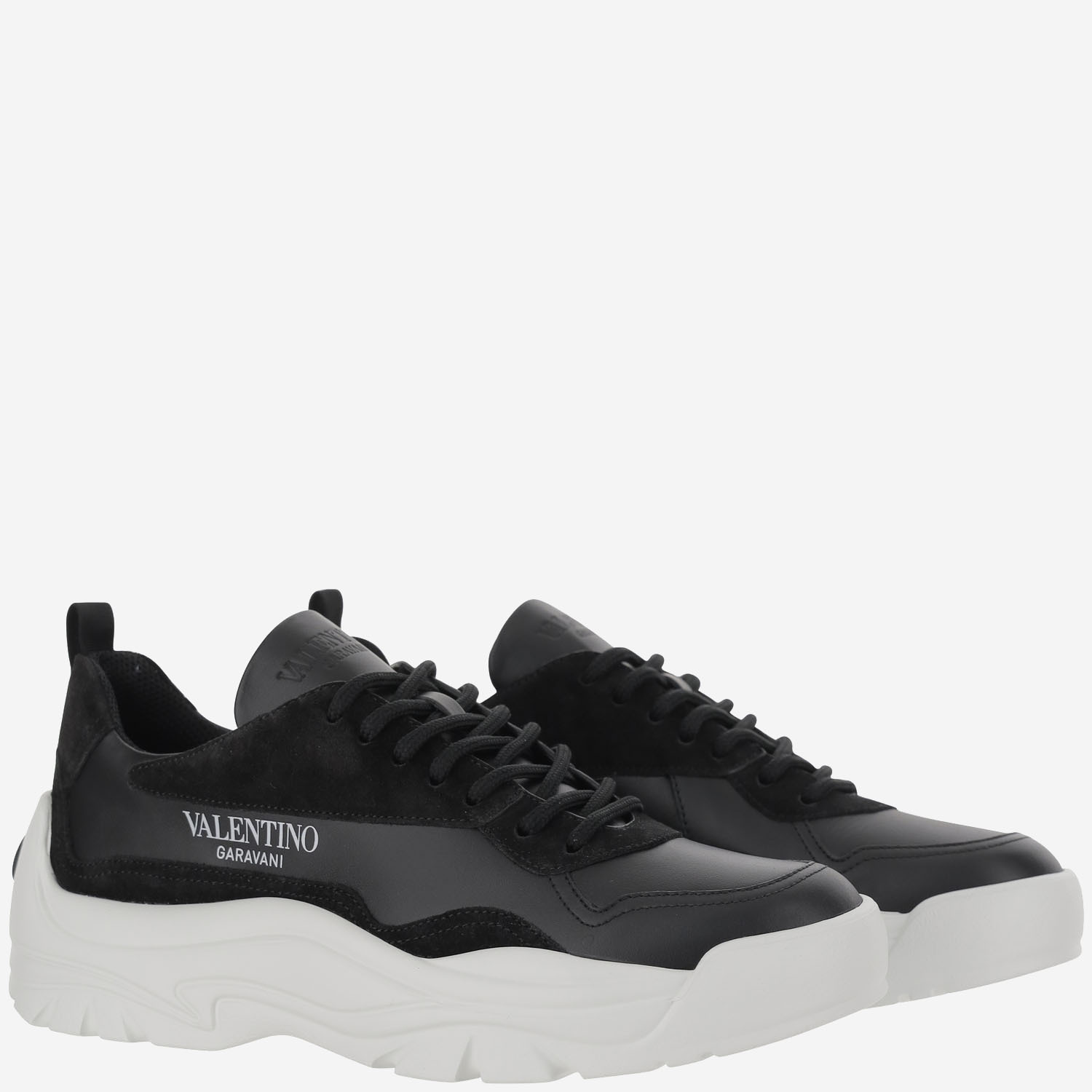 Valentino Garavani Black Leather Sneakers