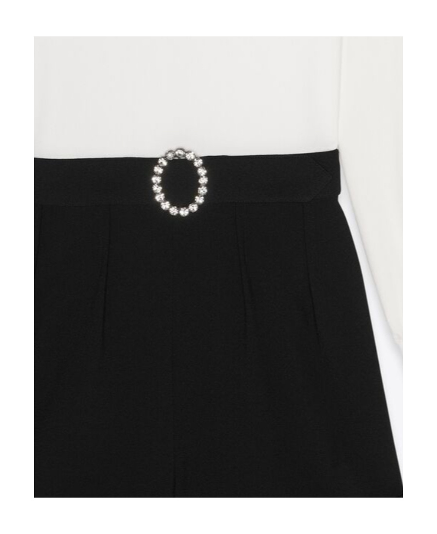 Saint Laurent Backless Playsuit In White