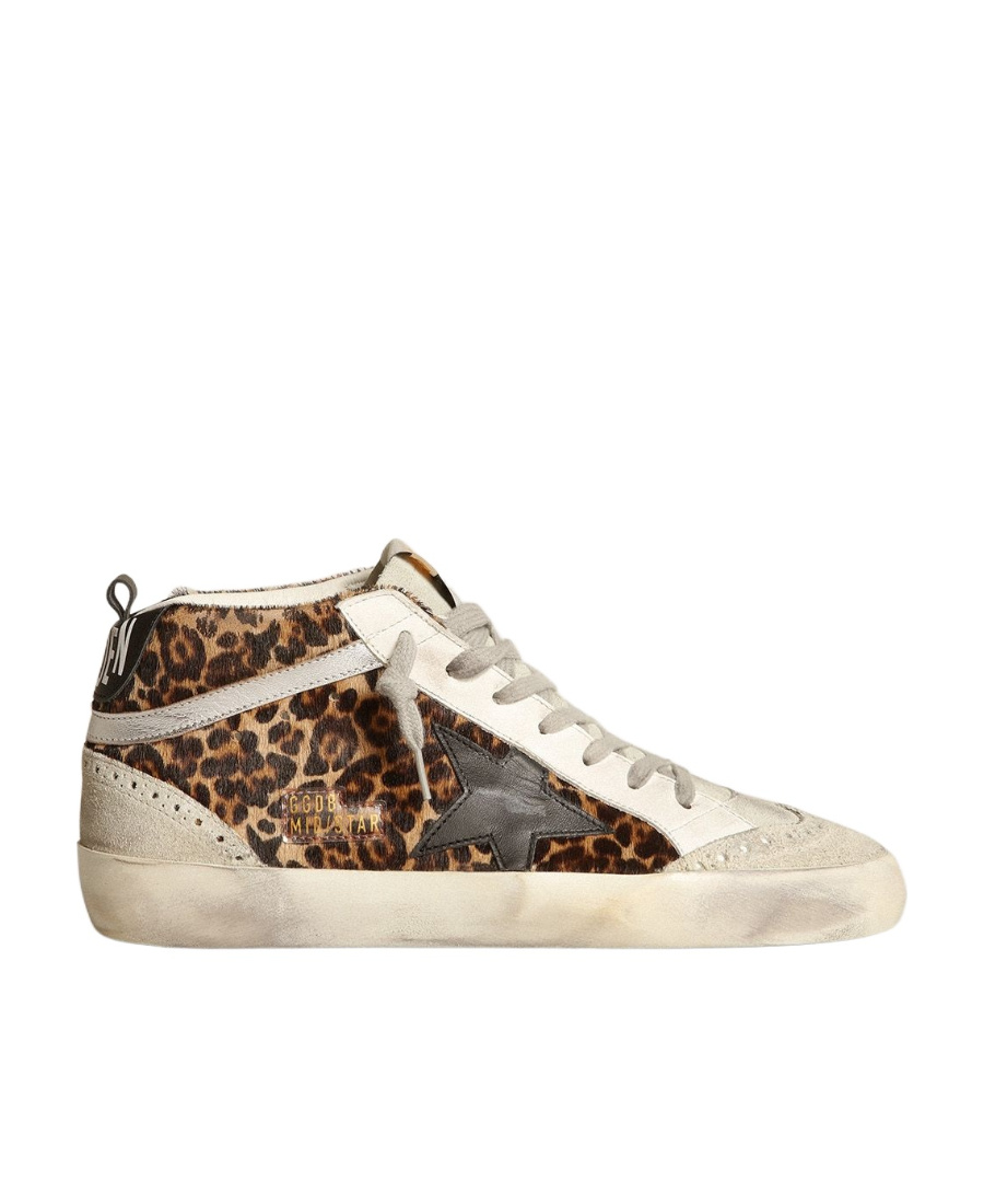 Golden Goose Deluxe Brand Women Mid Star Classic High-top Ponyskin Sneakers In Animal Print