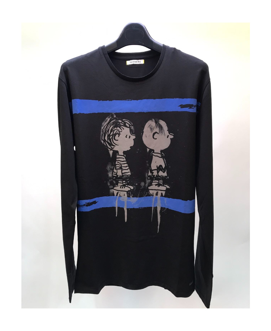 ICEBERG ROUND COLLAR AND LONG-SLEEVED T-SHIRT