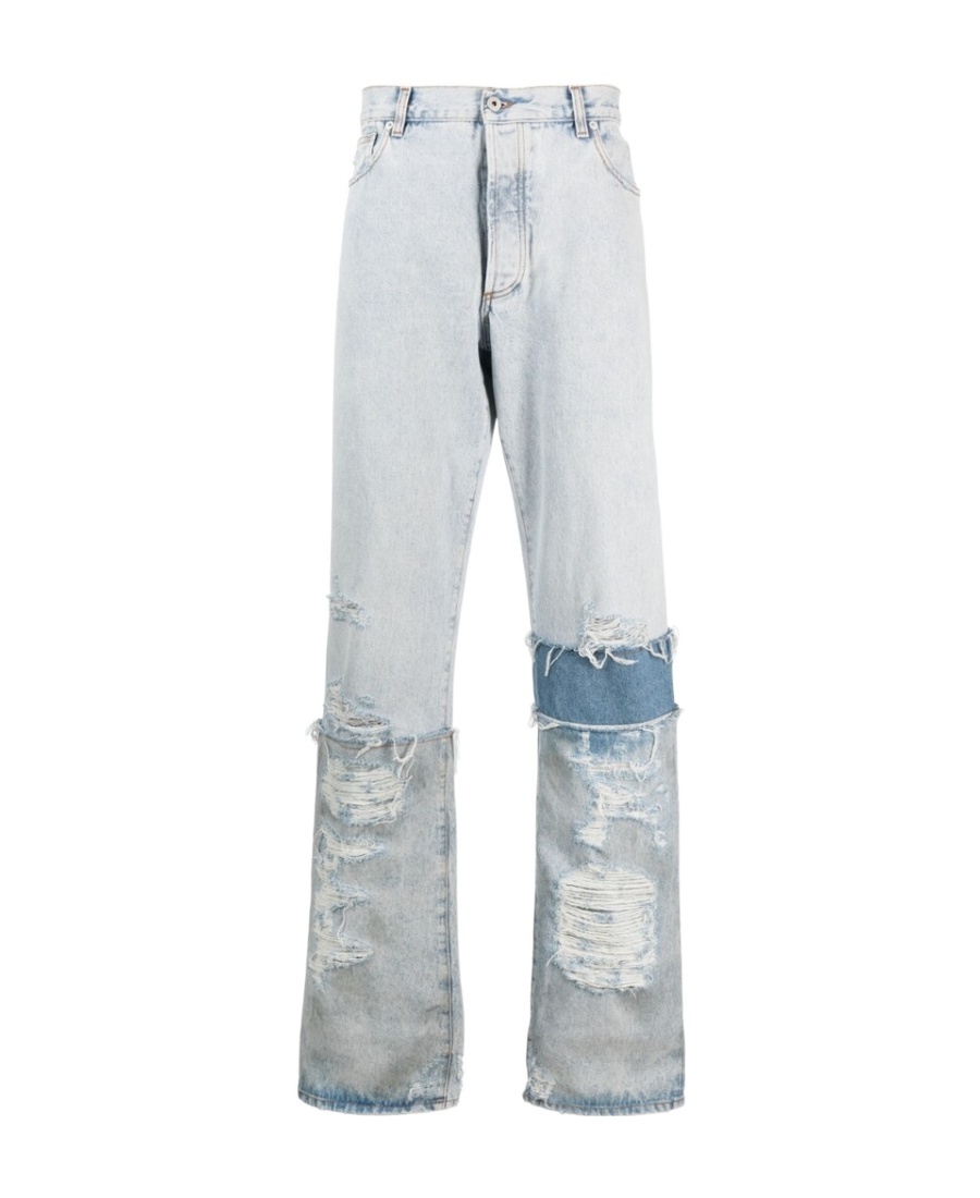 HERON PRESTON HERON PRESTON DISTRESSED-EFFECT STRAIGHT-LEG JEANS
