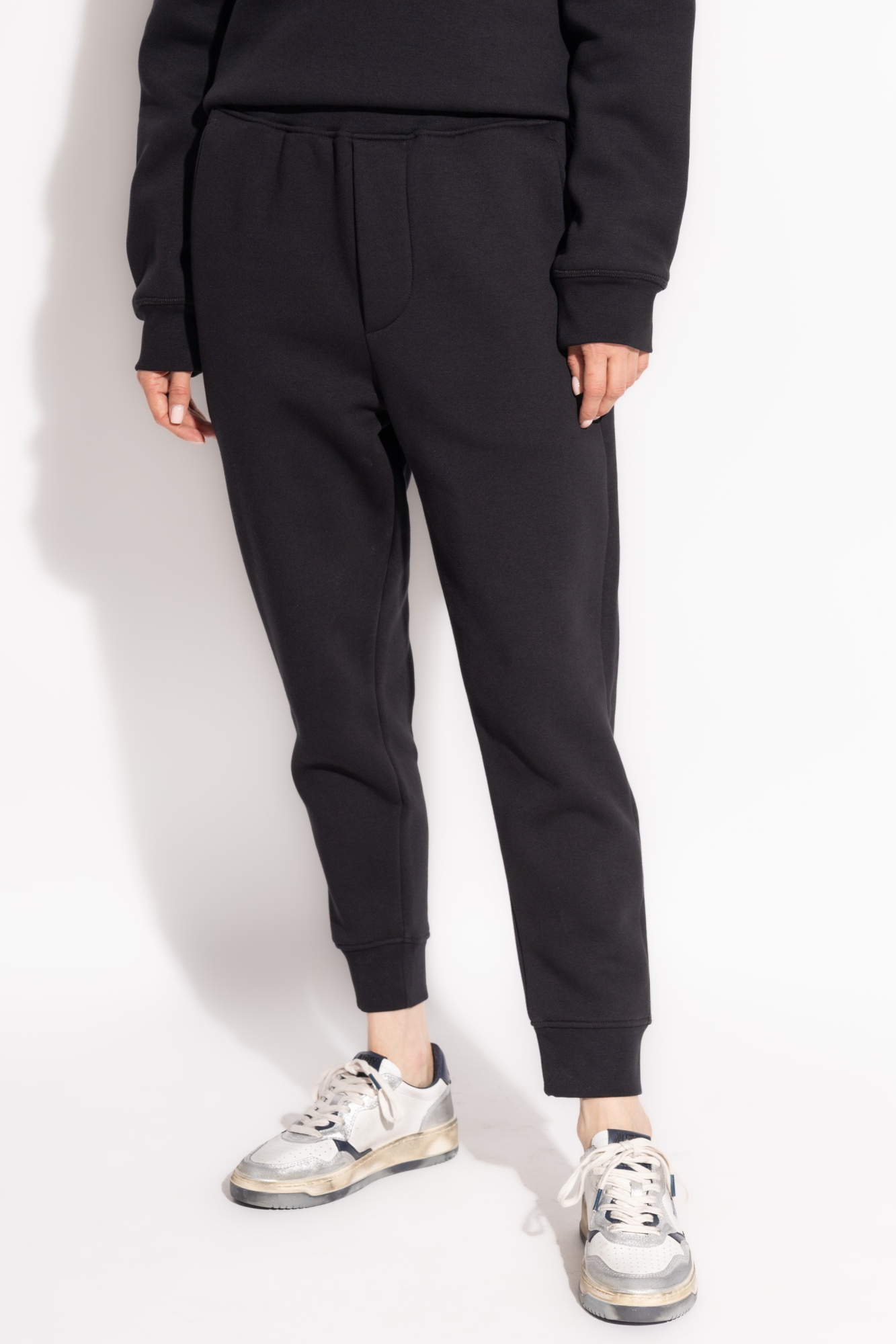 Dsquared2 Jersey Track Pants In Black