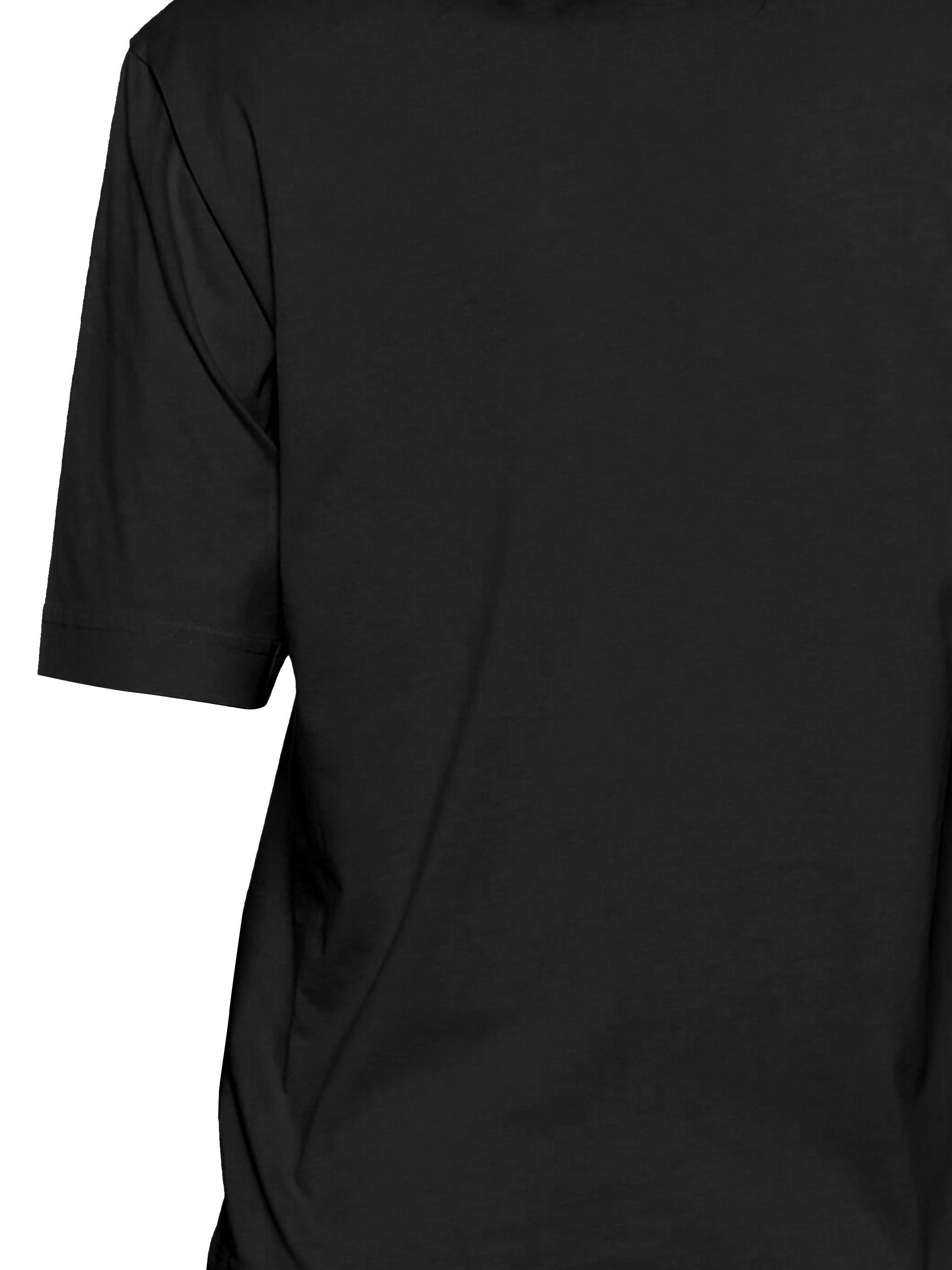 Moncler Open-necked Black Shirt In Black