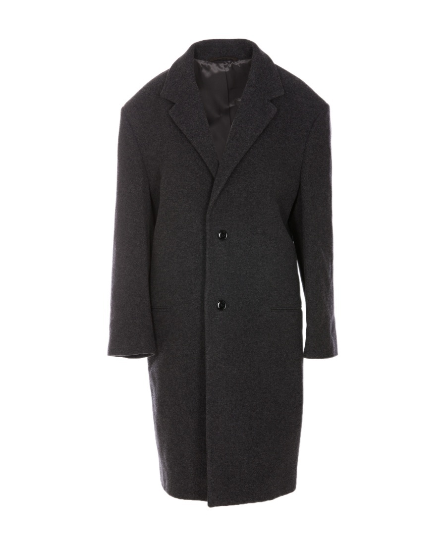 Lemaire Single-breasted Coat In Black