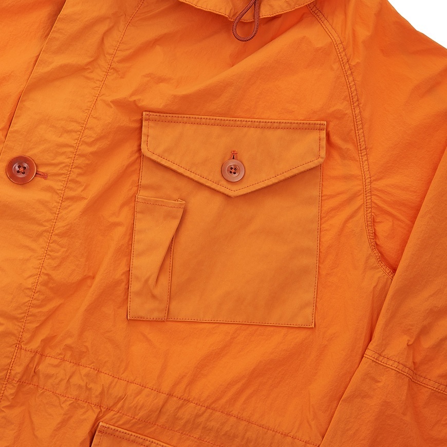 Ten C Long-sleeved Casual Jacket In Orange