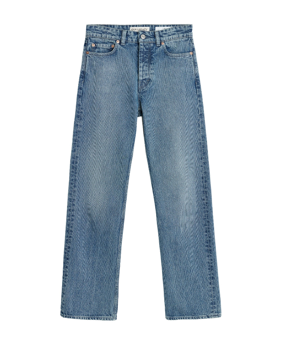 Our Legacy Women S Treble Cut Jeans Deadline Wash In Blue