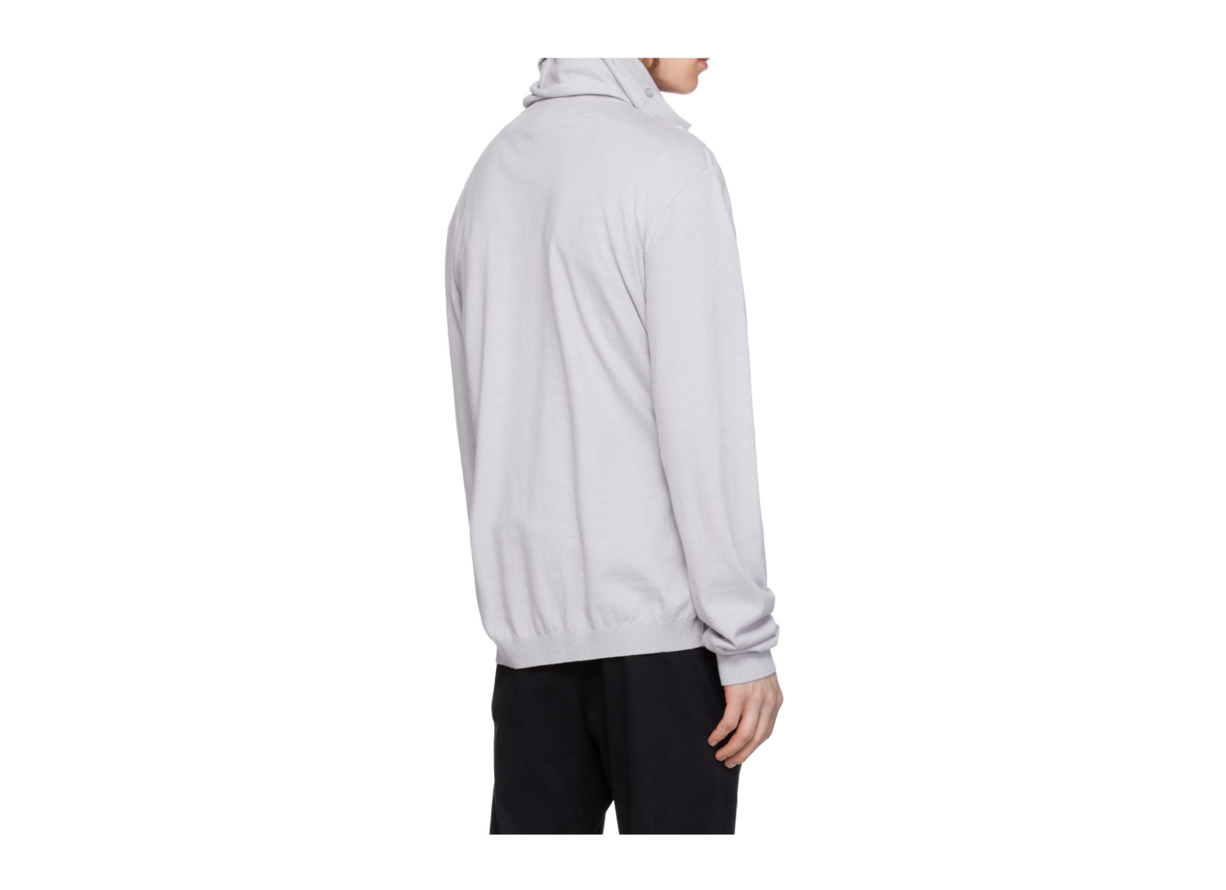 Post Archive Faction (paf) Gray 8.0 Knit Center Hoodie In Gray
