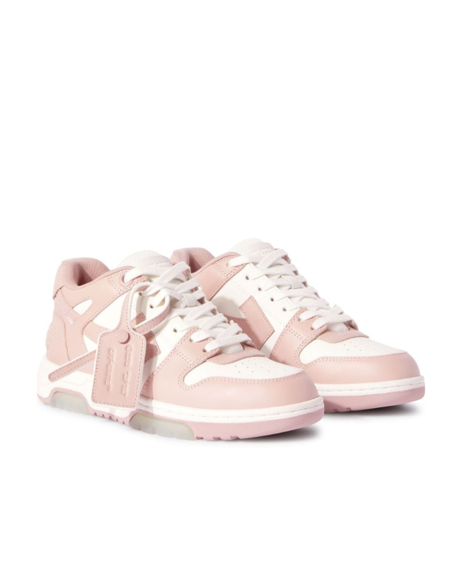 Off-white Off White Out Of Office Leather Sneakers In Animal Print