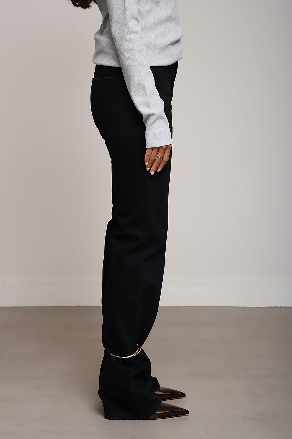 Darkpark Straight Leg Fitted Jeans In Black