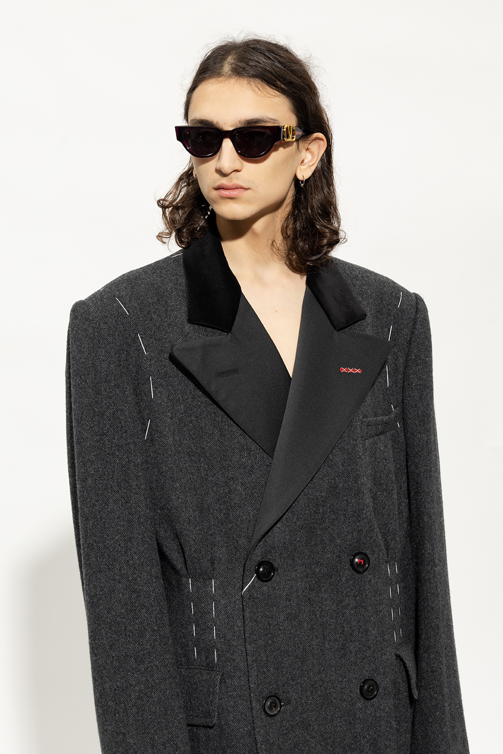 Valentino Eyewear Cat-eye Sunglasses In Gray