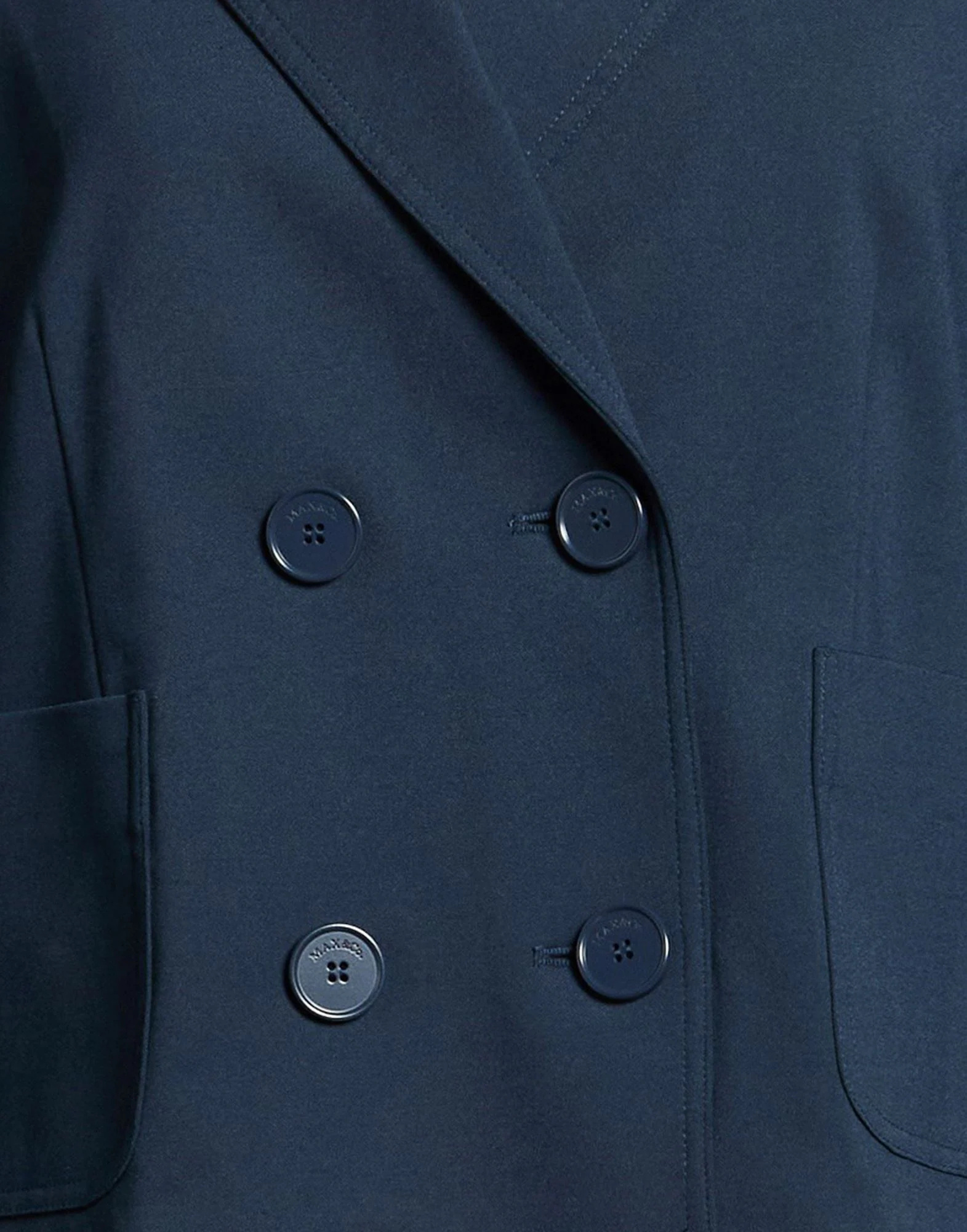 Maxco. Double-breasted Blazer In Blue