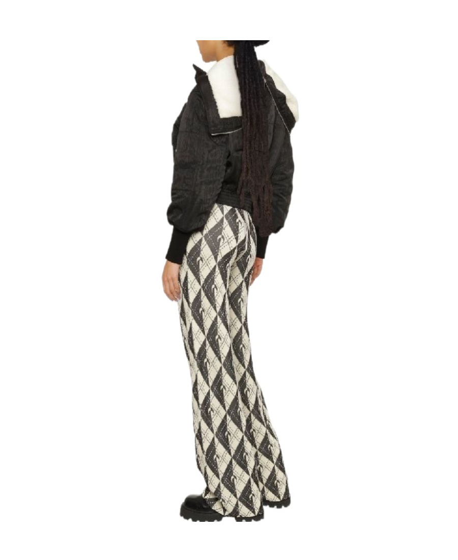 MARINE SERRE PRINTED WIDE-LEG CASUAL PANTS 