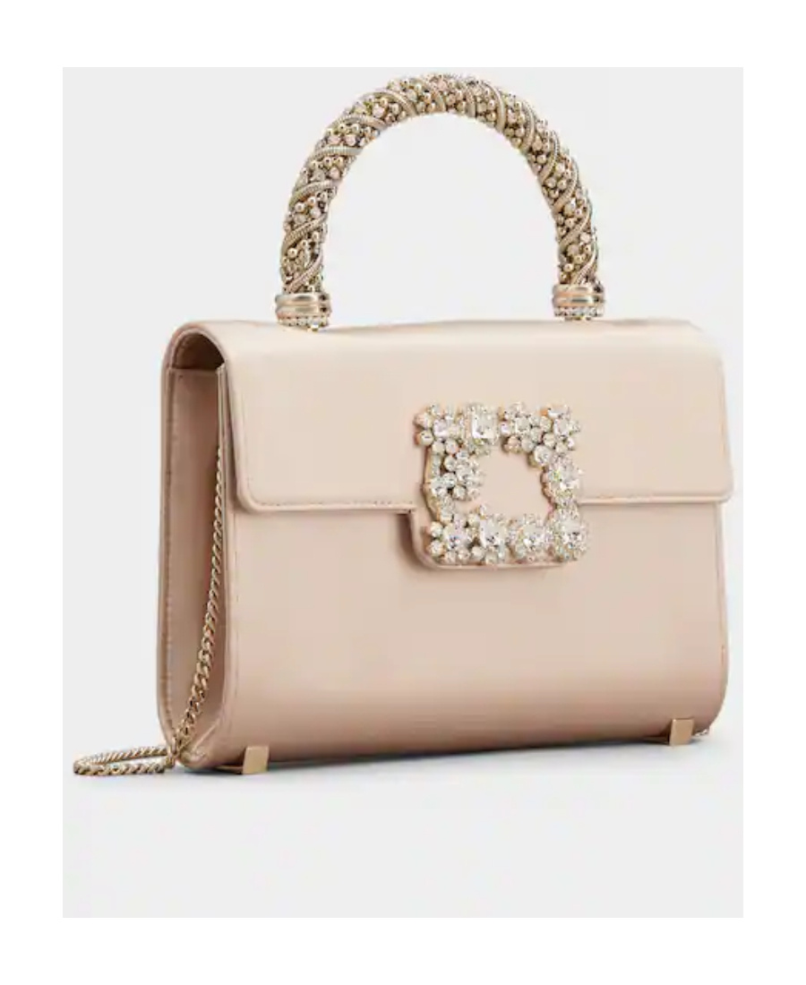 ROGER VIVIER ROGER VIVIER EMBELLISHED FOLDOVER TOP TOTE BAG