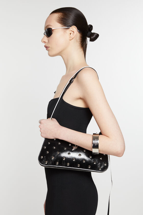 Acne Studios Mini Platt Shoulder Bag In Black