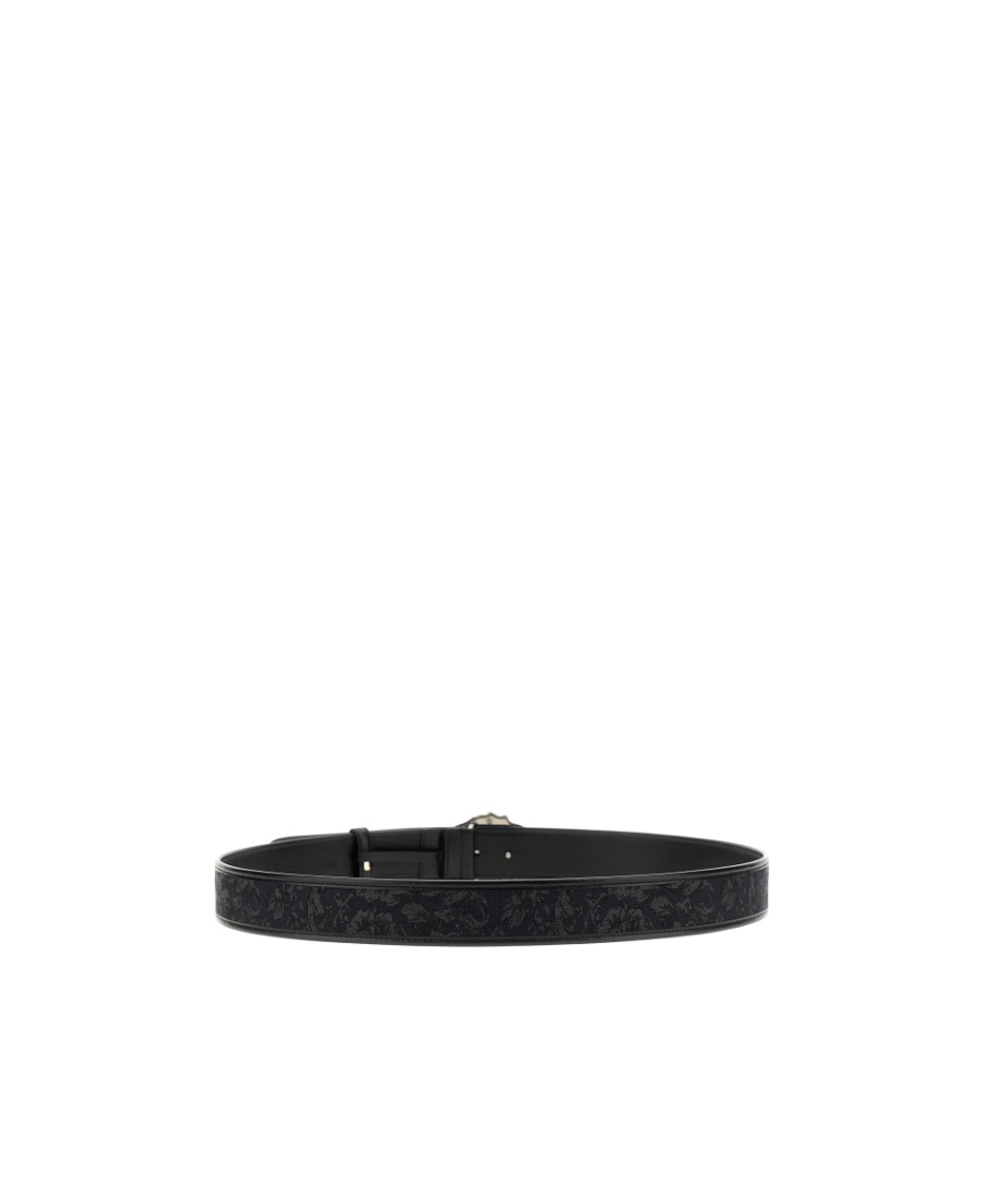 Versace La Medusa Barocco Belt In Black