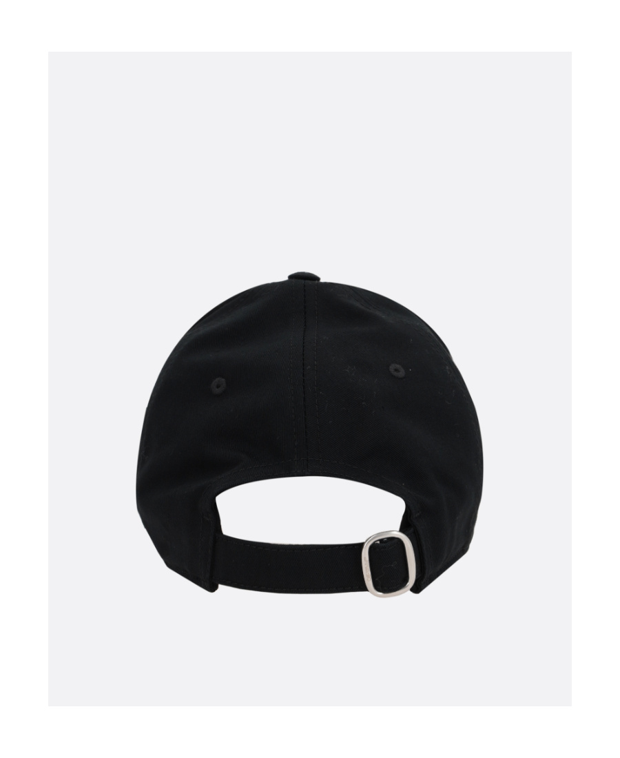 Off-white Ow-embroidered Cap In Black