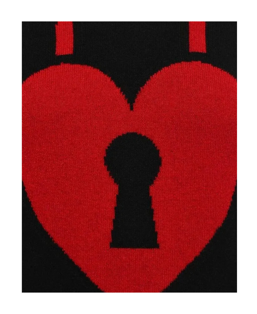 MOSCHINO LONG-SLEEVED LOGO DETAIL PULLOVER