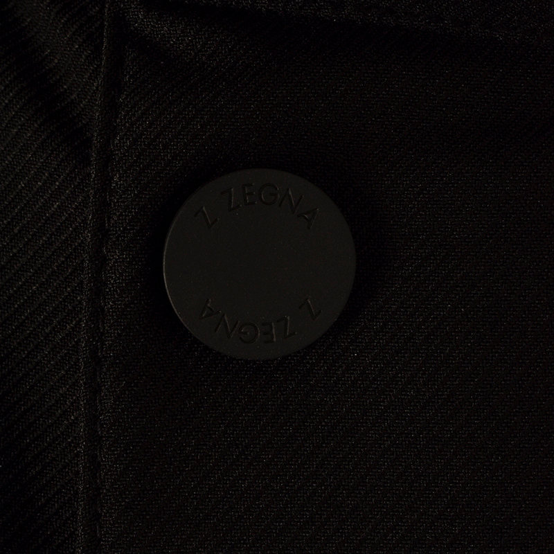 Shop Zegna Zipper Casual Jacket In Black