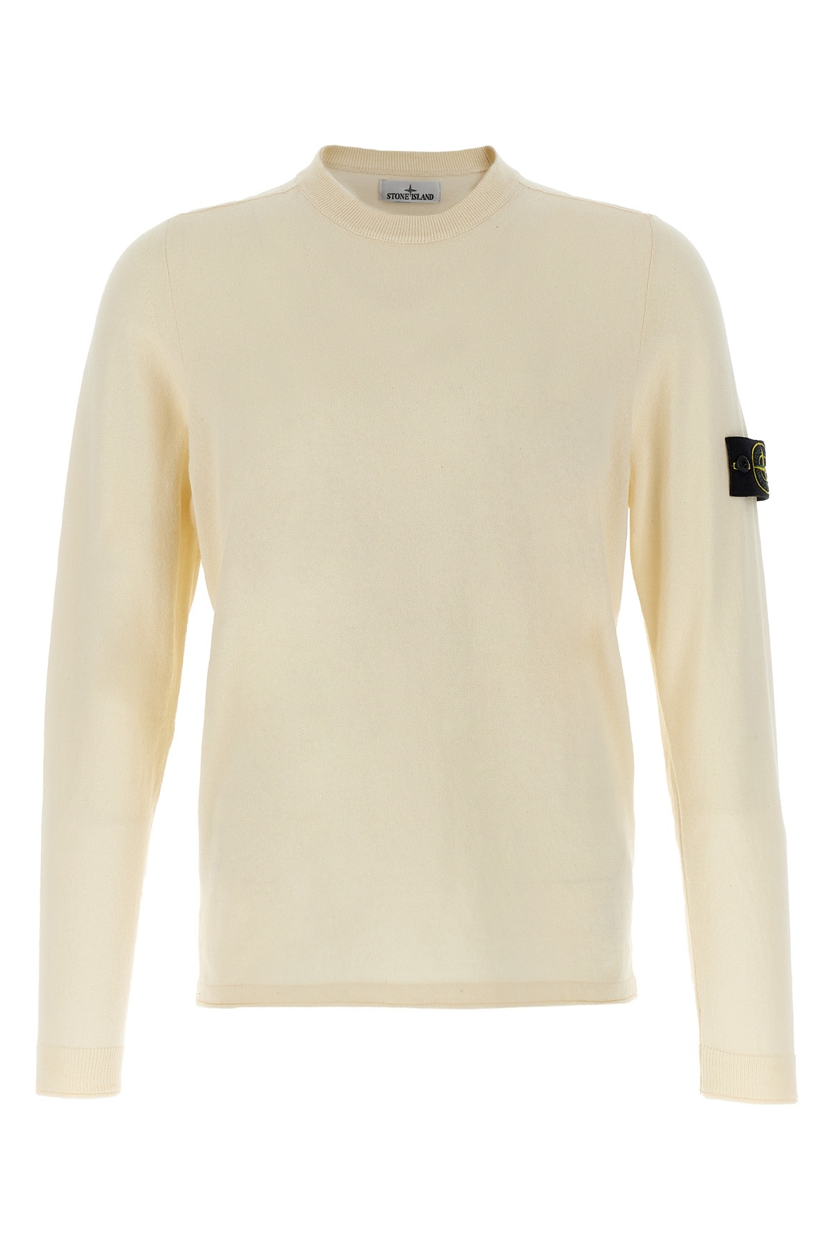 Stone Island Cotton Blend Sweater In Nude