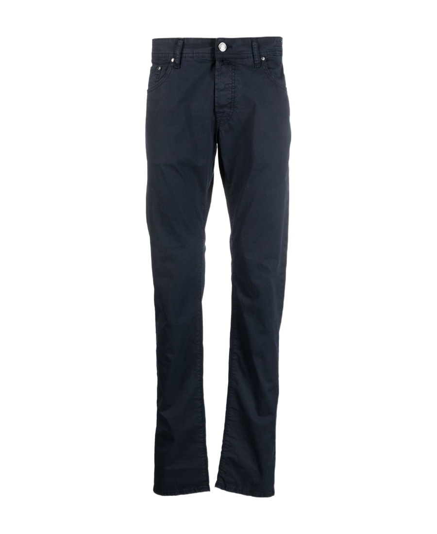 Jacob Cohen Embroidered-logo Jeans In Black