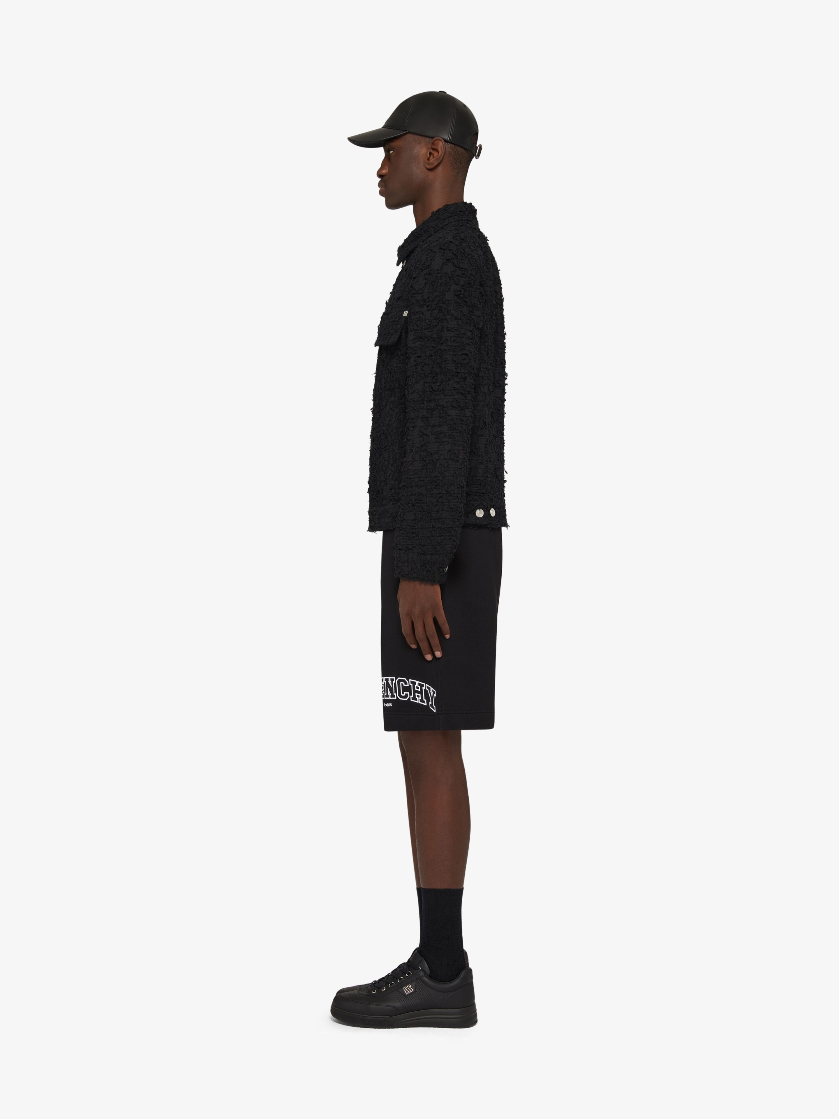 Givenchy Elasticated Waistband Knee Length Shorts In Black