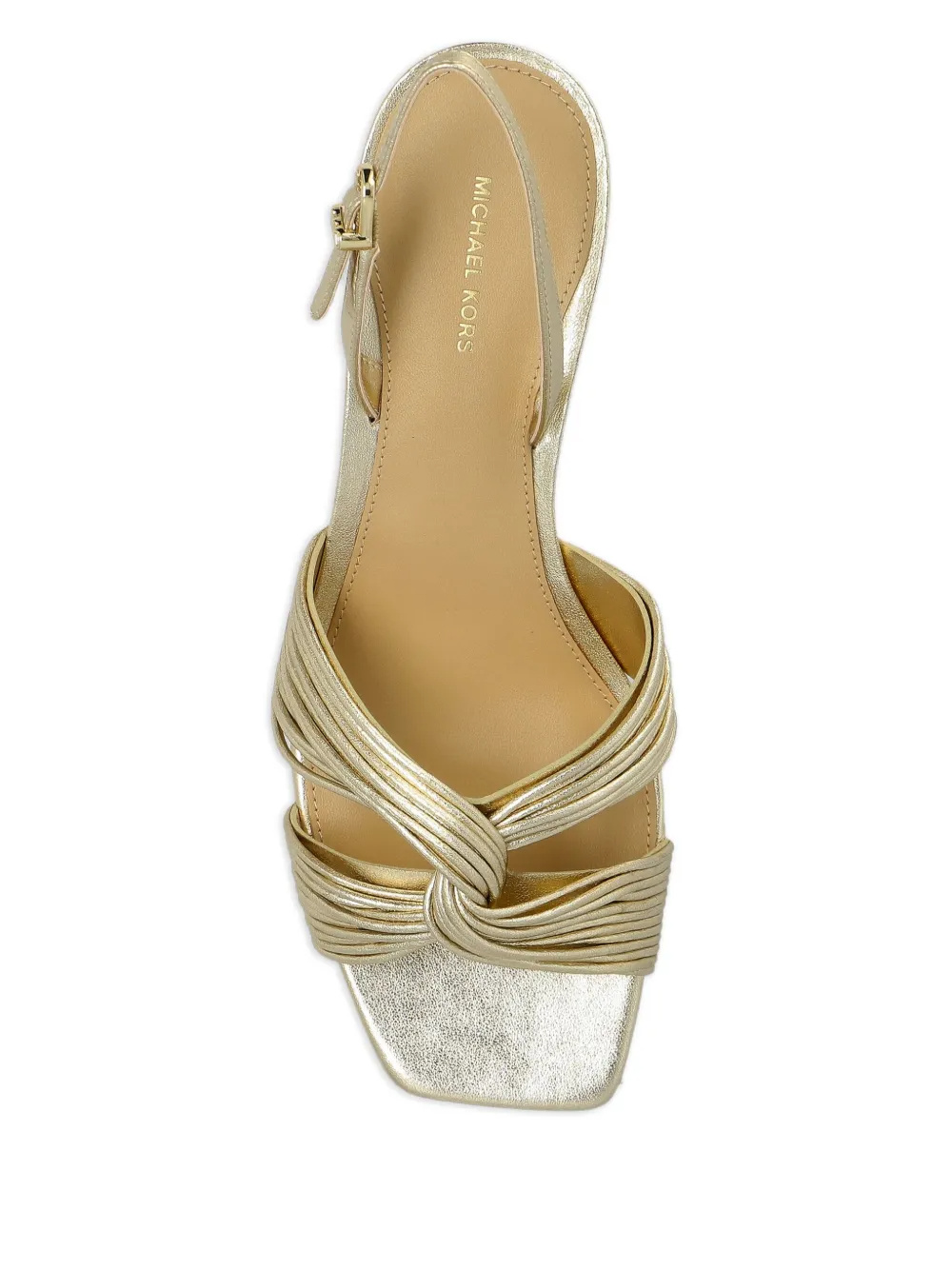 Michael Kors Alessia Kitten Sandal In Nude
