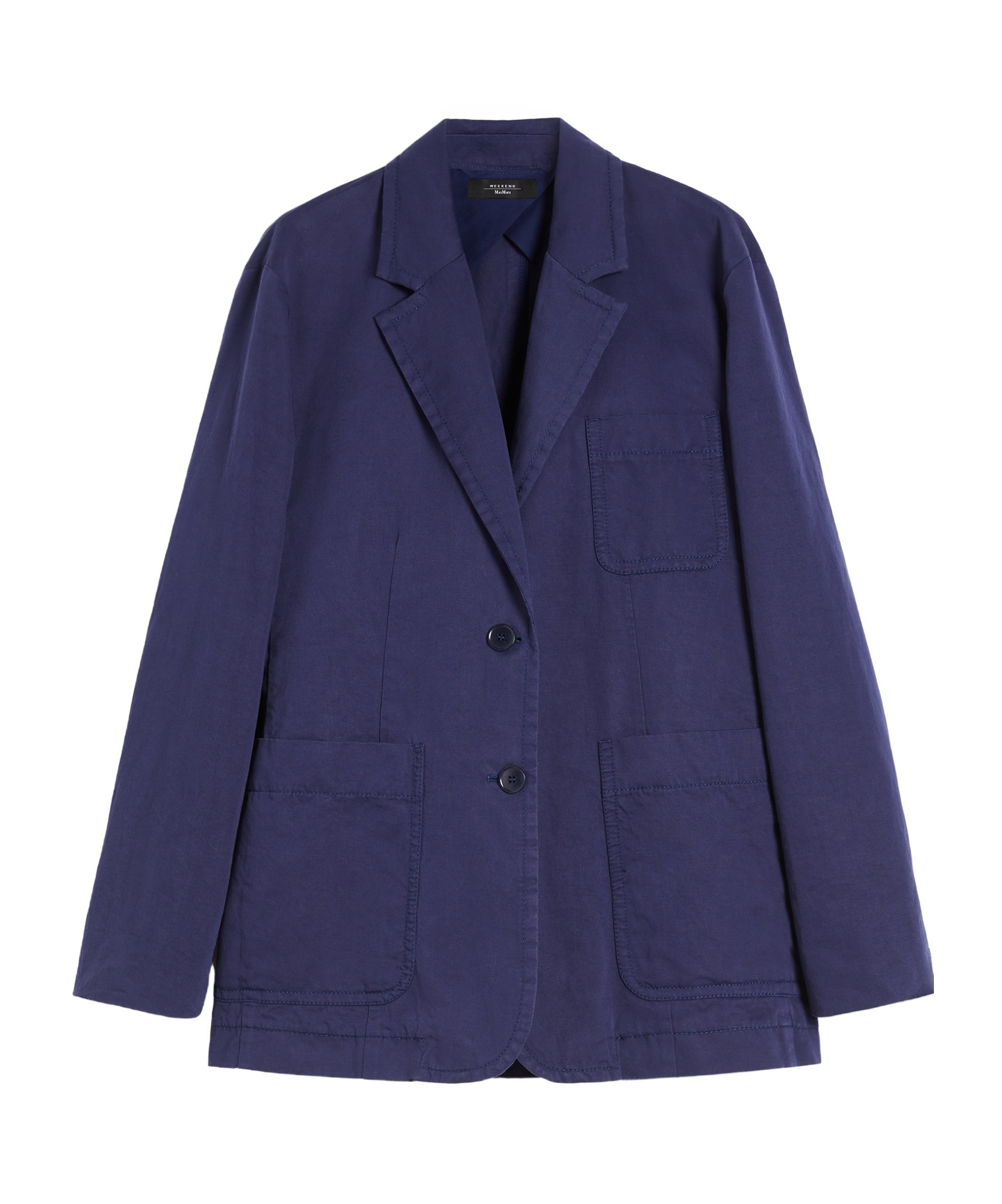 Weekend Max Mara Long-sleeved Suit Jacket In Blue