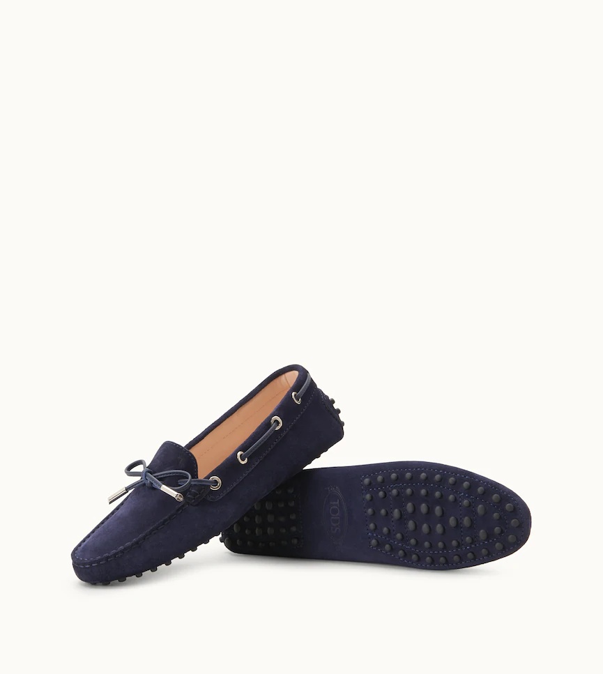 Tod's Gommino Driving Loafers In Blue