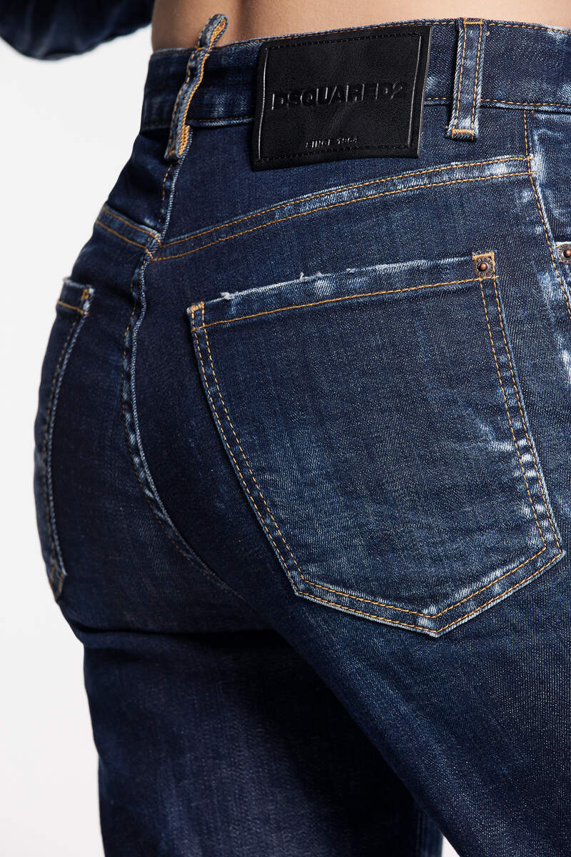 Dsquared2 Crystal Flies High-rise Jeans In Blue