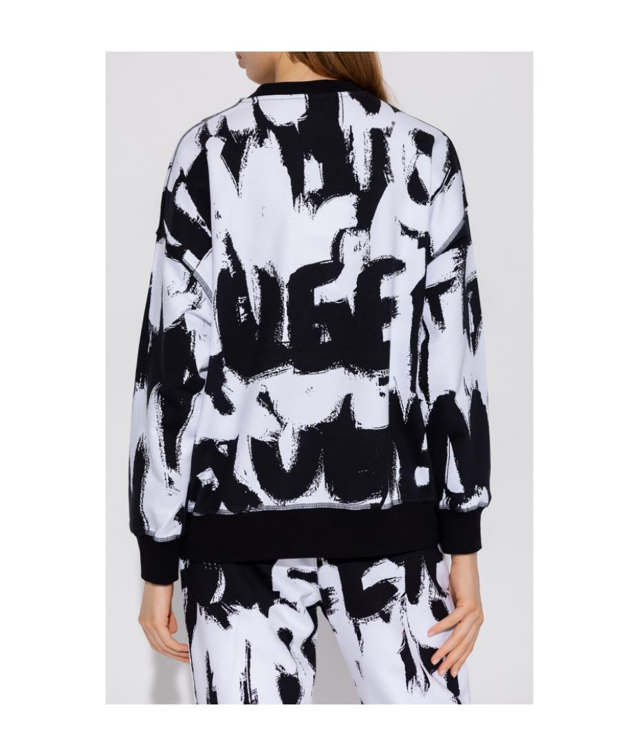 Alexander Mcqueen Graffiti Pint Sweatshirt In Black