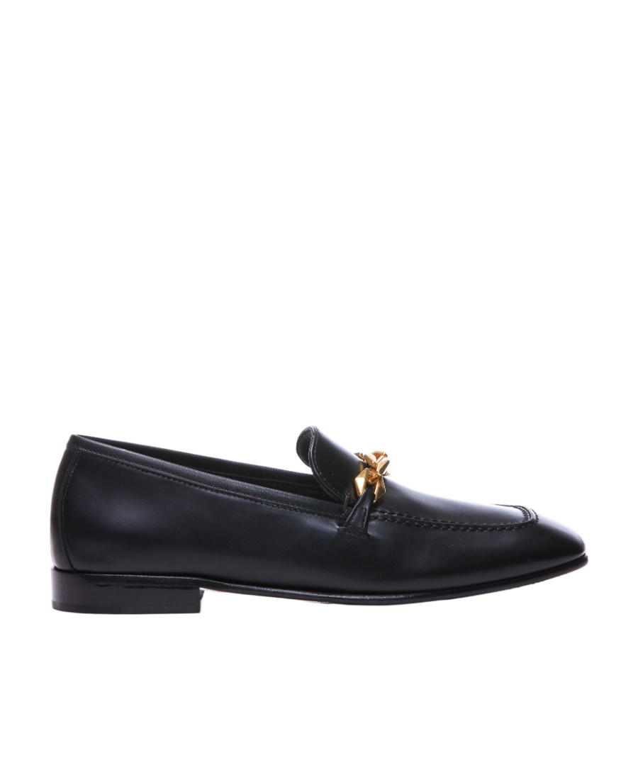 Jimmy Choo Diamond Tilda Chain-detail Loafers In Black