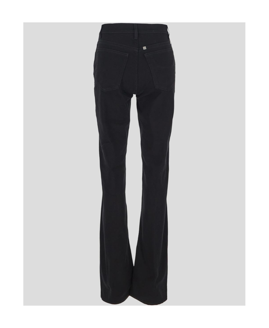 Givenchy High-waisted Flared Jeans In Black