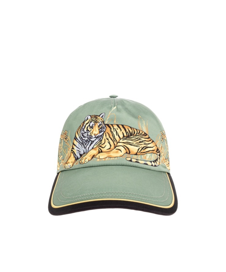 Versace Patterned Hat In Green