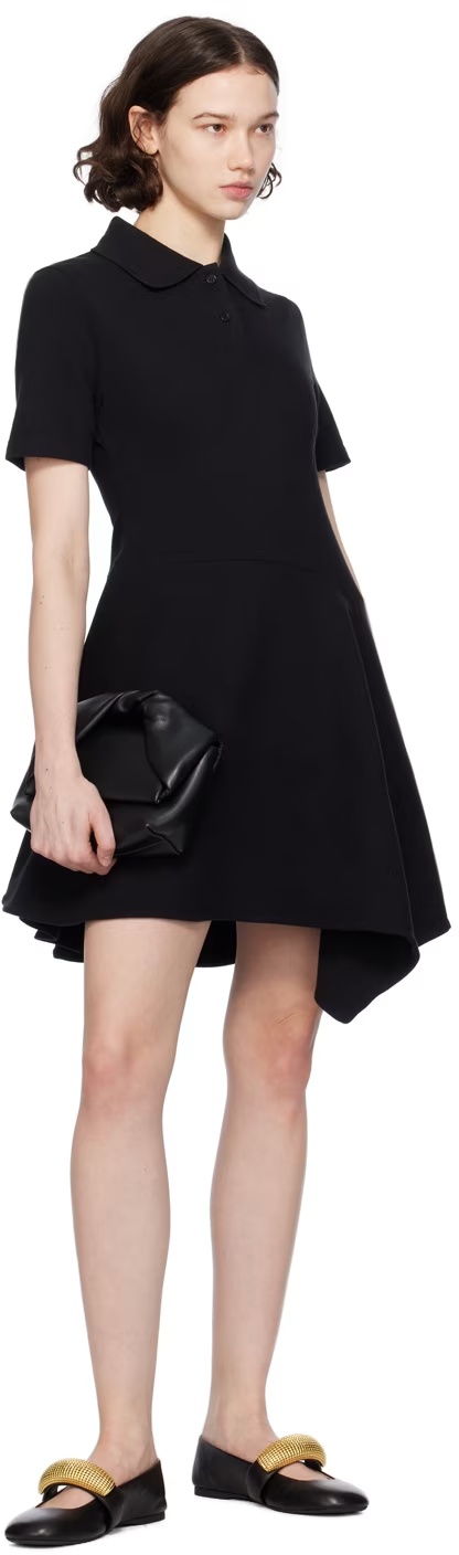 Jw Anderson Bubble Flat Ballet Shoes In Black