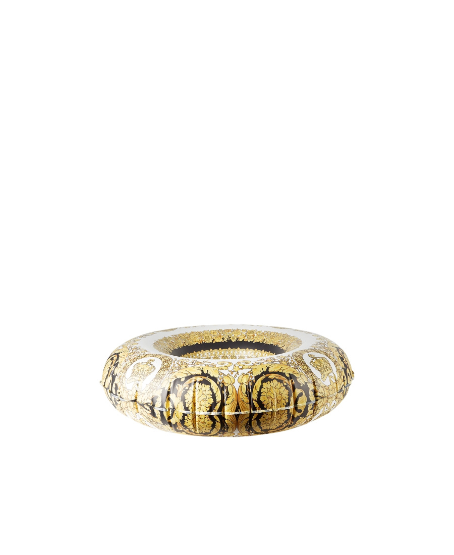 Versace Barocco Crete De Fleur Swimming Ring In Nude