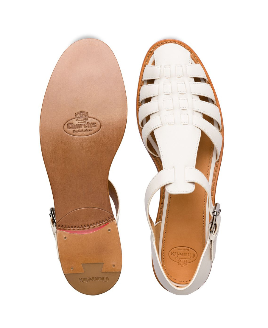 Church's Kelsey Closed-toe Sandals In White
