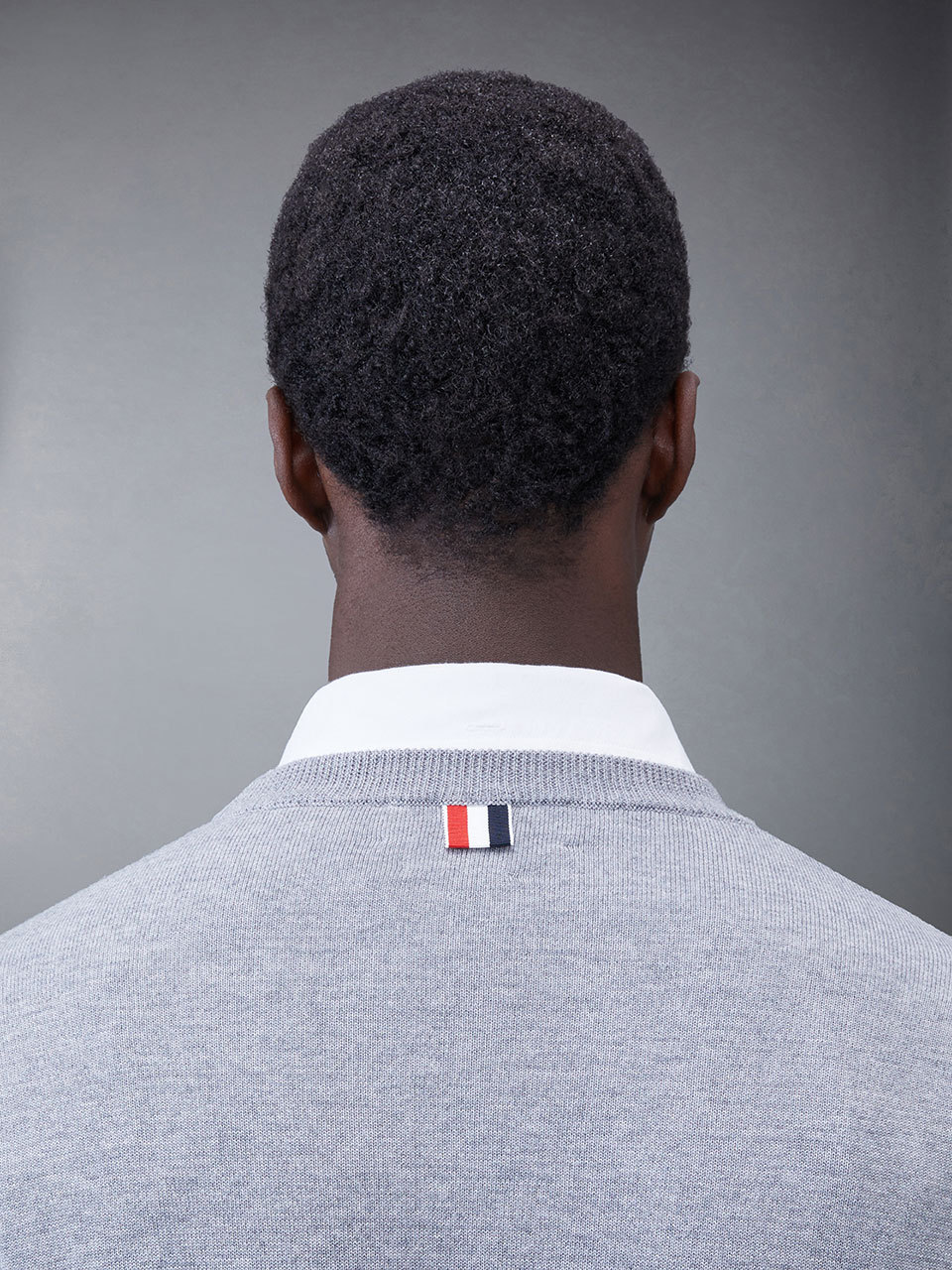 Shop Thom Browne 4-bar Stripe Wool Jumper In Gray