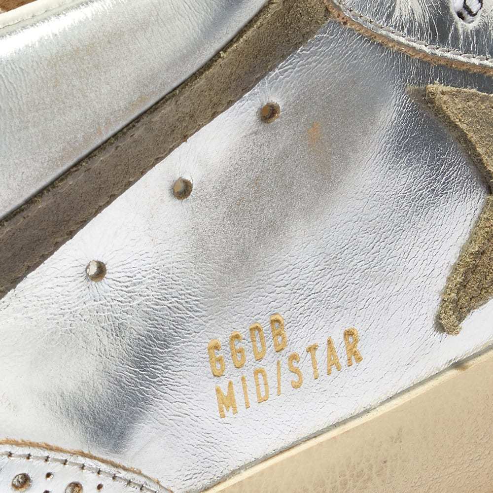 Golden Goose Laminated High-top Sneakers Perforated Toe In Multicolor